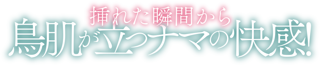 挿れた瞬間から鳥肌が立つナマの快感！